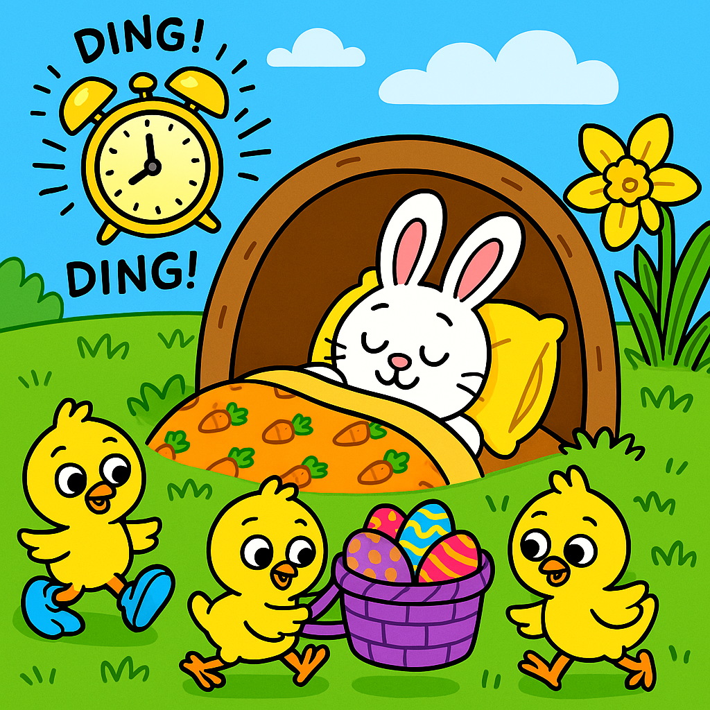 The Easter Bunny Who Overslept Preschool Lesson (non-religious)