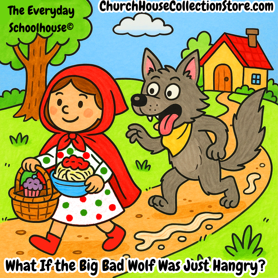 🧺What If the Big Bad Wolf Was Just Hangry? Little Red Riding Hood Preschool Lesson  (non-religious)