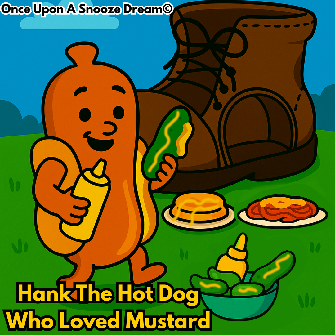 Hank the Hot Dog Who Loved Mustard Bedtime Story by Once Upon A Snooze Dream on ChurchHouseCollectionStore.com