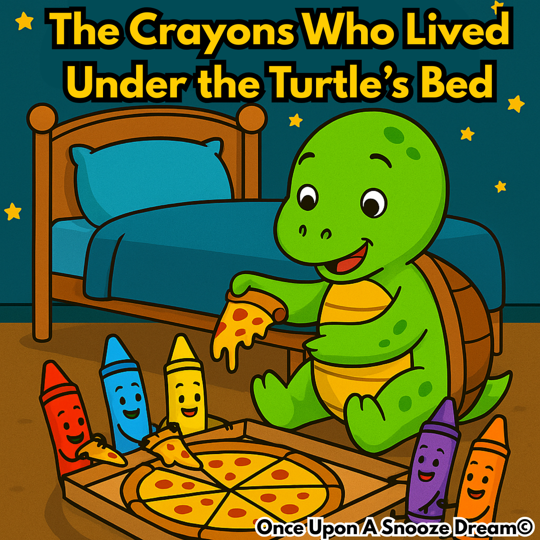The Crayons Who Lived Under the Turtle’s Bed Bedtime Story by Once Upon A Snooze Dream on ChurchHouesCollectionStore.com