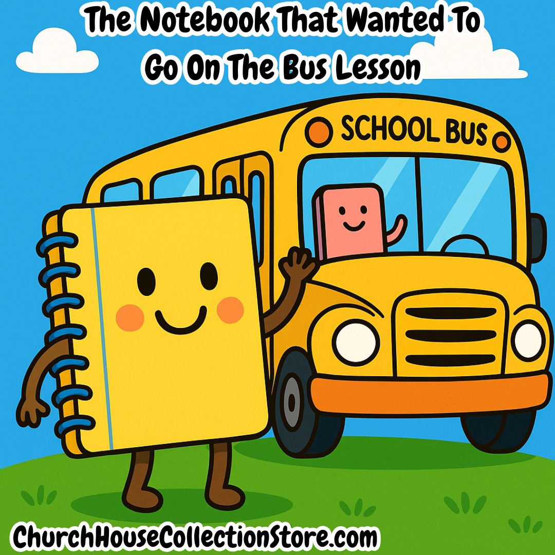 (Non-Religious) The Notebook That Wanted to Go on the Bus Preschool Lesson Plan Free