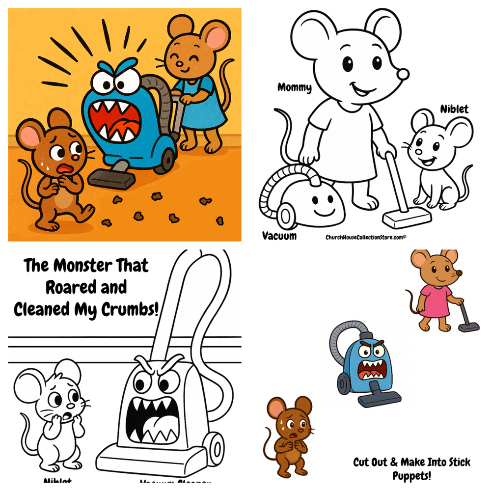 The Monster That Roared And Cleaned My Crumbs Story Lesson Toddler Crafts Coloring Page Song Snack by The Everyday Schoolhouse on ChurchHouseCollectionStore.com