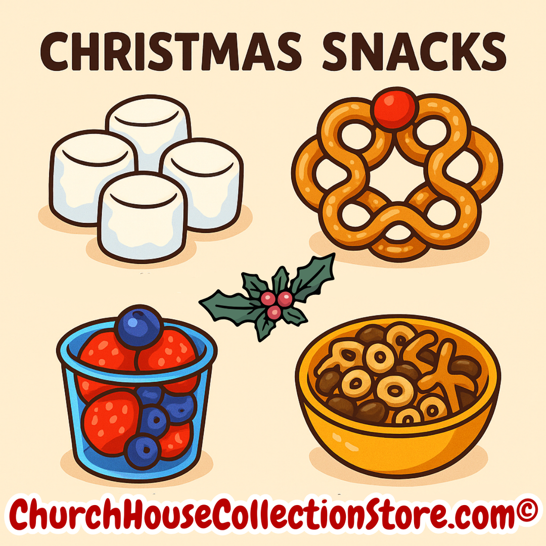 10 Christmas Snack Ideas for Preschool Sunday School (No Baking!) by ChurchHouseCollectionStore.com