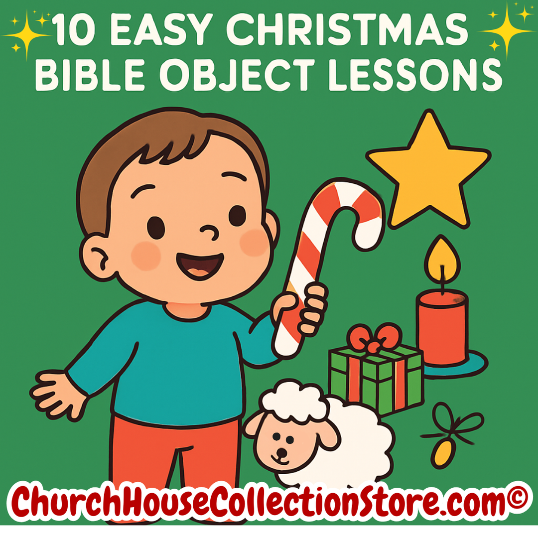 10 Easy Christmas Bible Object Lessons for Toddlers & Preschoolers by ChurchHouseCollectionStore.com