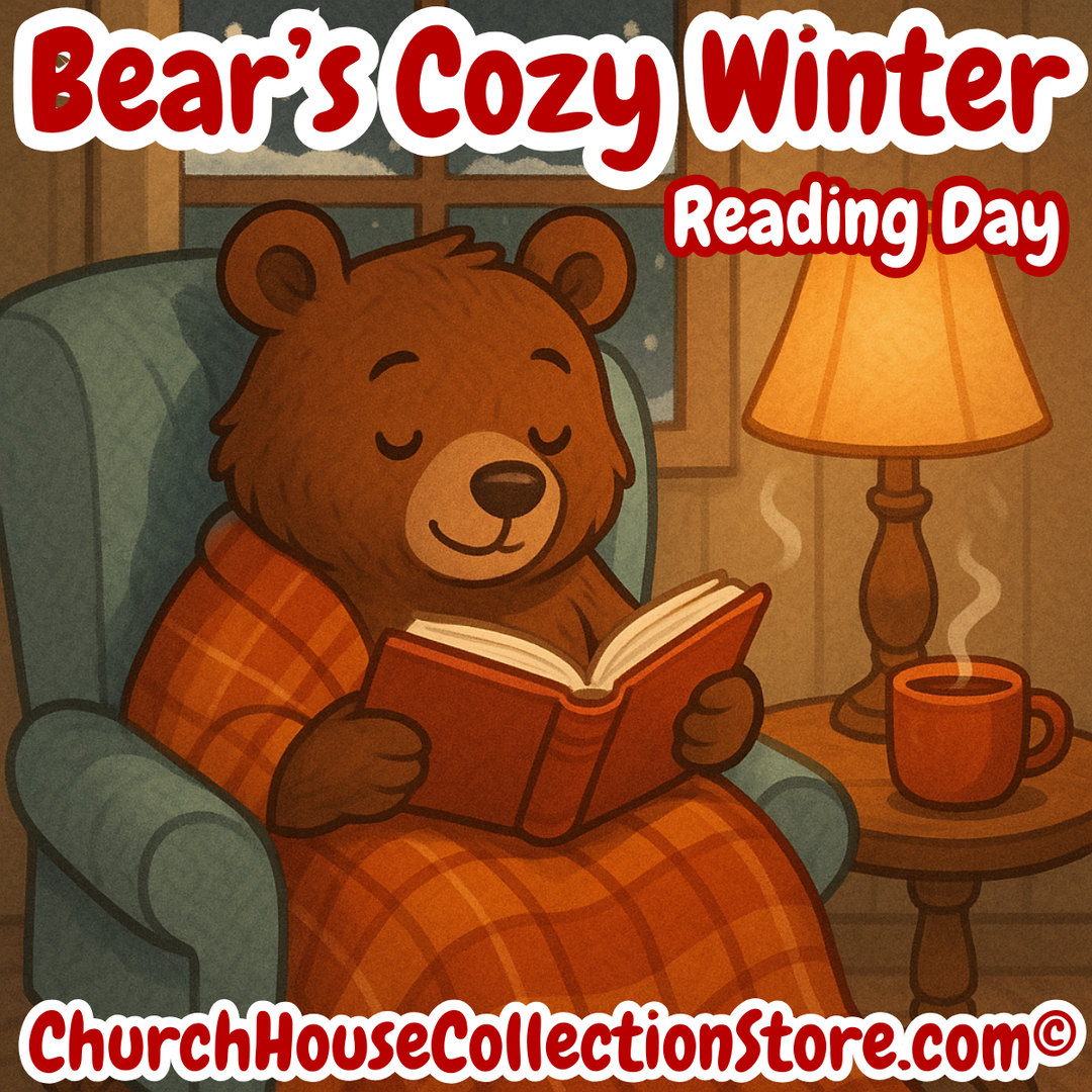 Bear’s Cozy Winter Reading Day Preschool Lesson (non-religious) by The Seasonal Schoolhouse on ChurchHouseCollectionStore.com