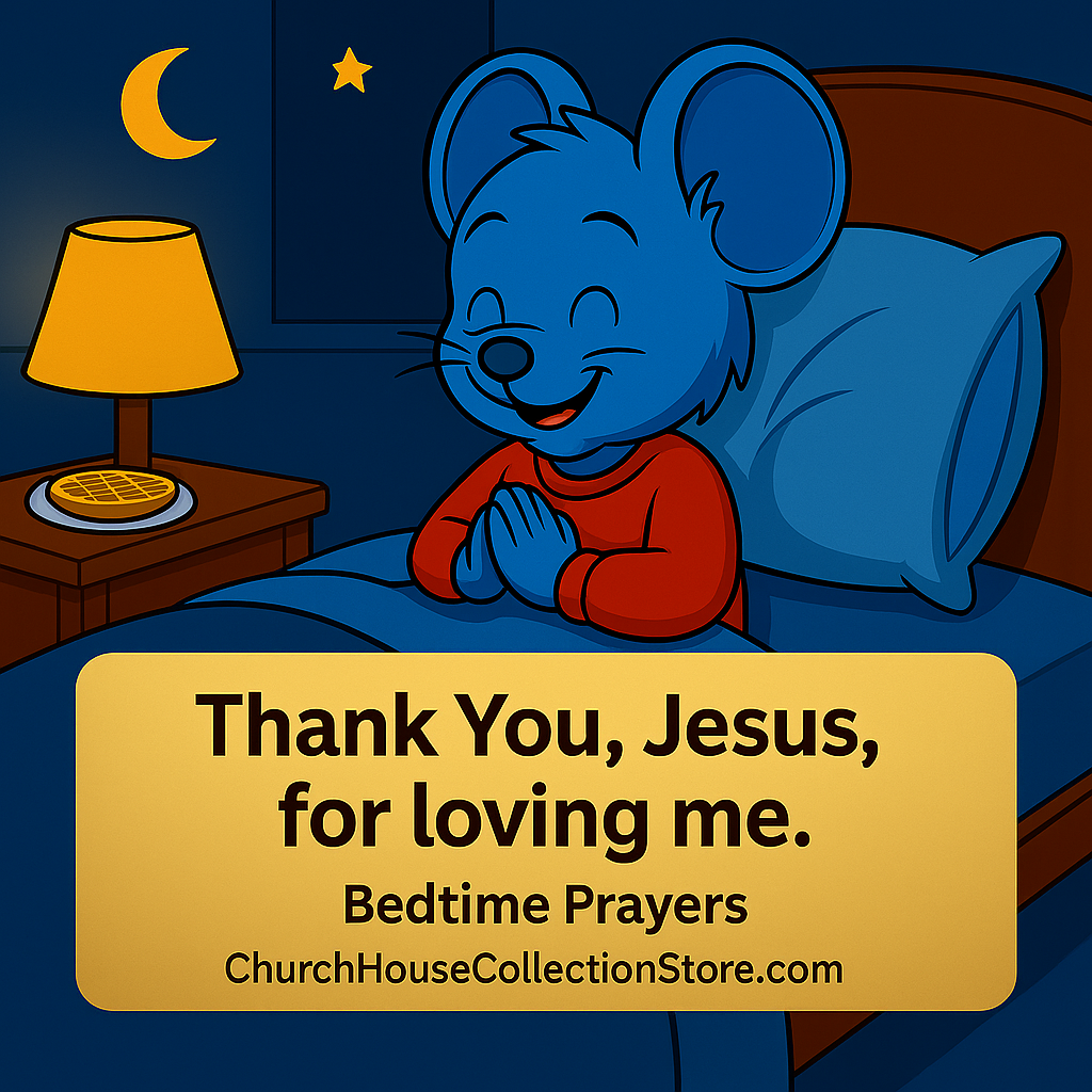 Tim Tom Waffles Bedtime Prayer — “Thank You for Loving Me” ChurchHouseCollectionStore.com