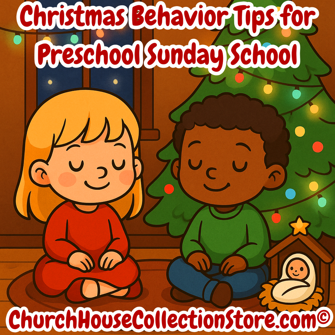 Christmas Behavior Tips for Preschool Sunday School (Gentle & Simple) by ChurchHouseCollectionStore.com