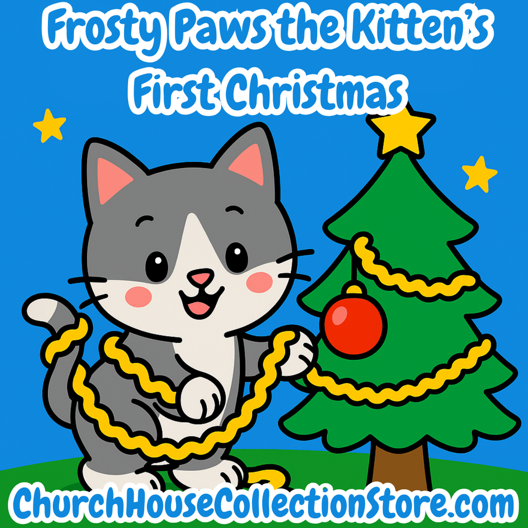 Frosty Paws the Kitten’s First Christmas Preschool Bible Lesson by ChurchHouseCollectionStore.com