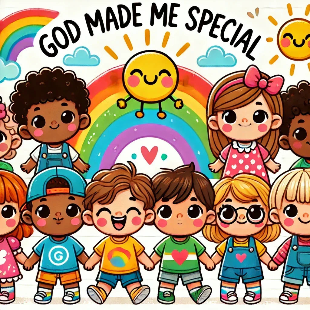 God Made Me Special — God’s Wonderful Creation Sunday School Lesson Plan For Toddlers. Bible Stories For Kids. Ministry for children.