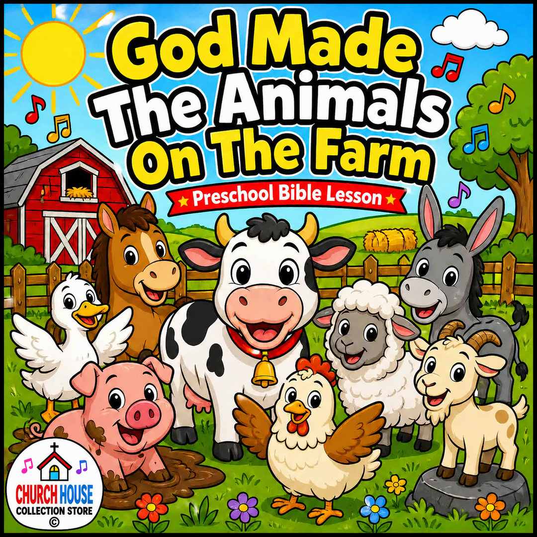 God Made The Animals On The Farm Preschool Bible Lesson