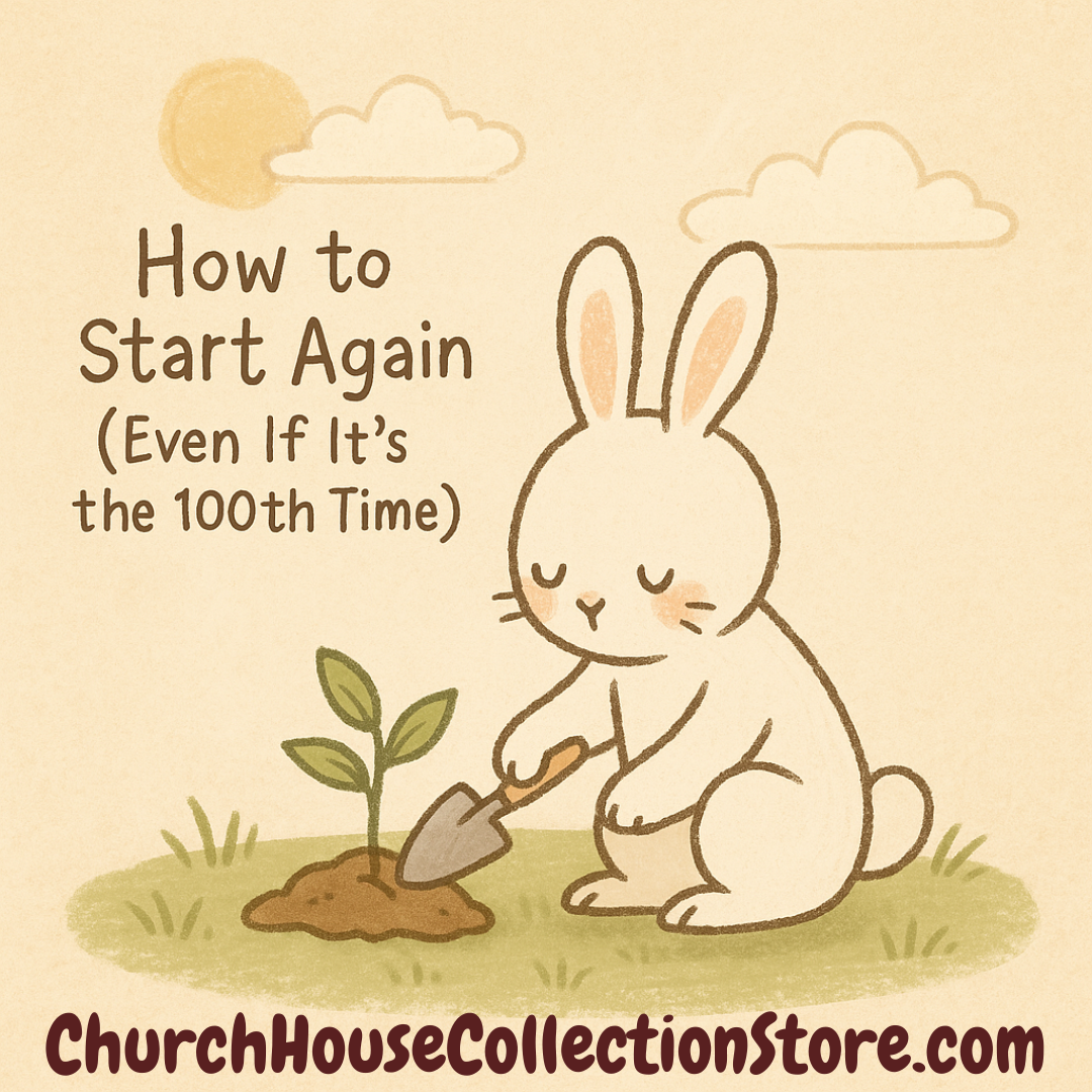 Coffee on the Rabbit Trail | Off Topic, On Purpose Blog Series Post 09: “How to Start Again (Even If It’s the 100th Time)”