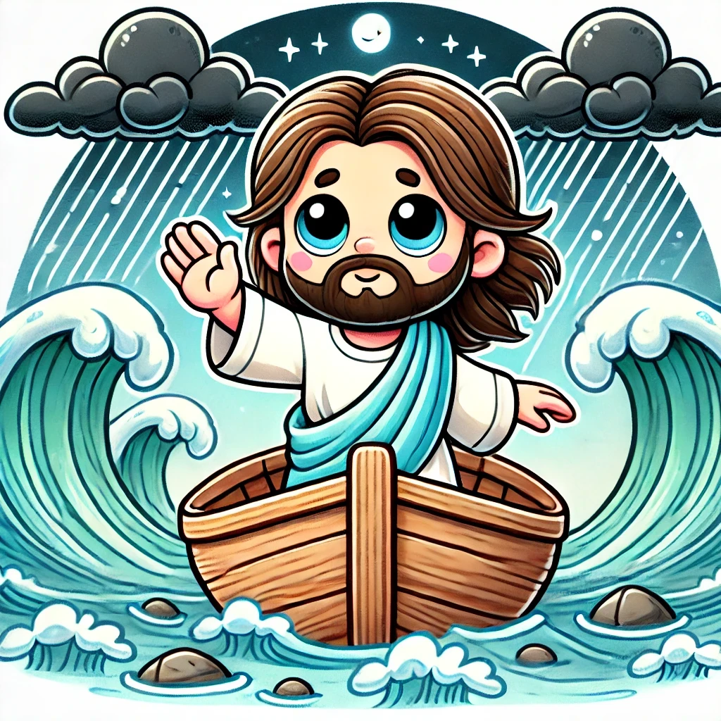 Jesus Calms the Storm — Trusting God When We’re Scared Sunday School Lesson Plan For Toddlers. Jesus Bible Stories For Kids. Ministry For Children.