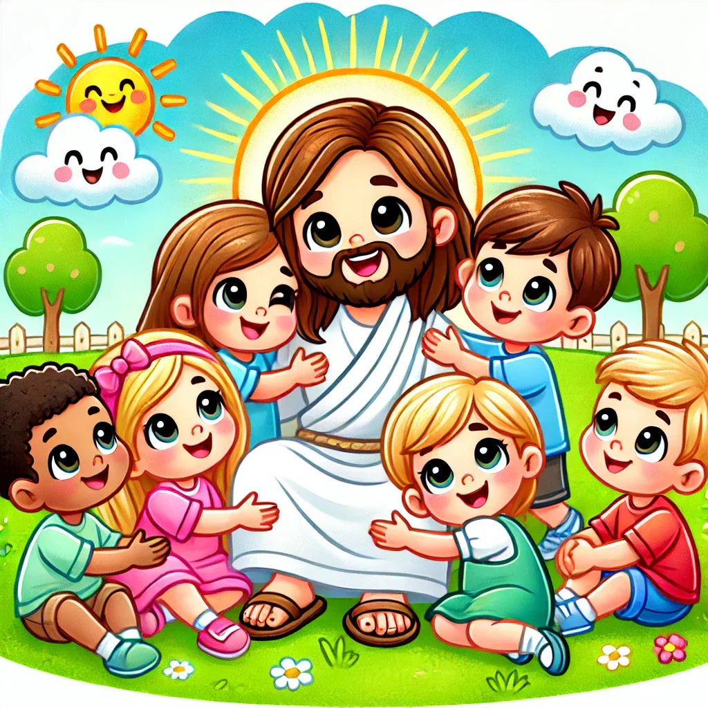 Jesus Loves Me — Jesus and the Children Sunday School Lesson Plan For Toddlers. Bible Stories For Kids. Ministry For Children.