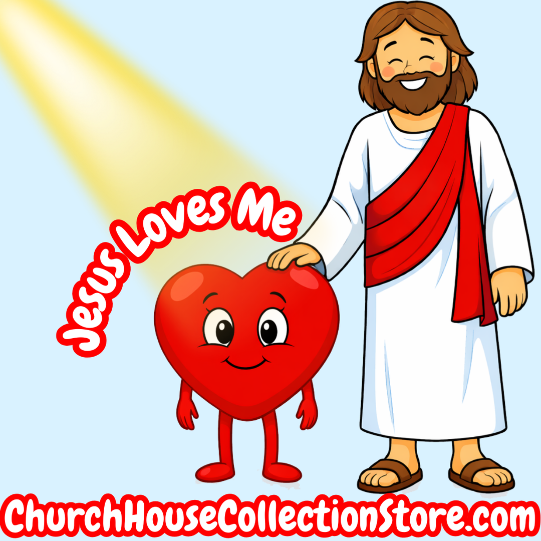 Jesus Loves Me Valentine Preschool Bible Sunday School Lesson by ChurchHouseCollectionStore.com