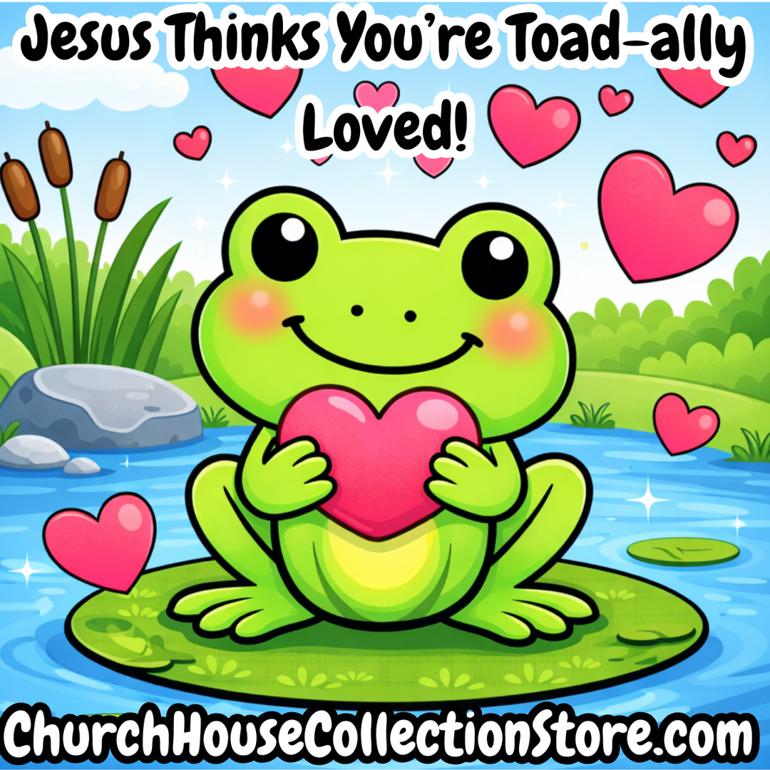 Jesus Thinks You’re Toad-ally Loved! Preschool Bible Valentine's Day Sunday School Lesson For Free For Kids by ChurchHouseCollectionStore.com