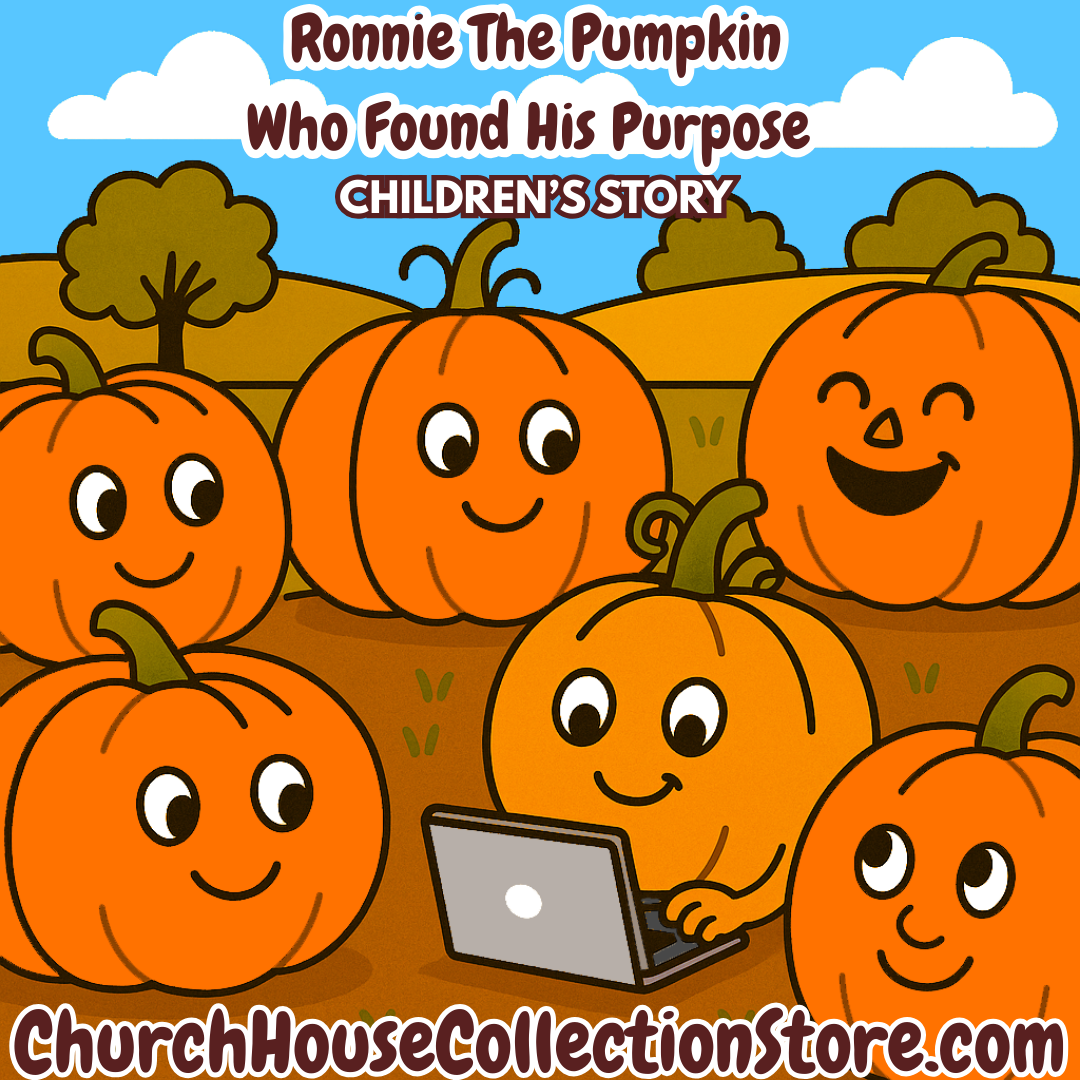 Ronnie the Pumpkin Who Found His Purpose - Children's Story on Once Upon A Snooze Dream ChurchHouesCollectionStore.com