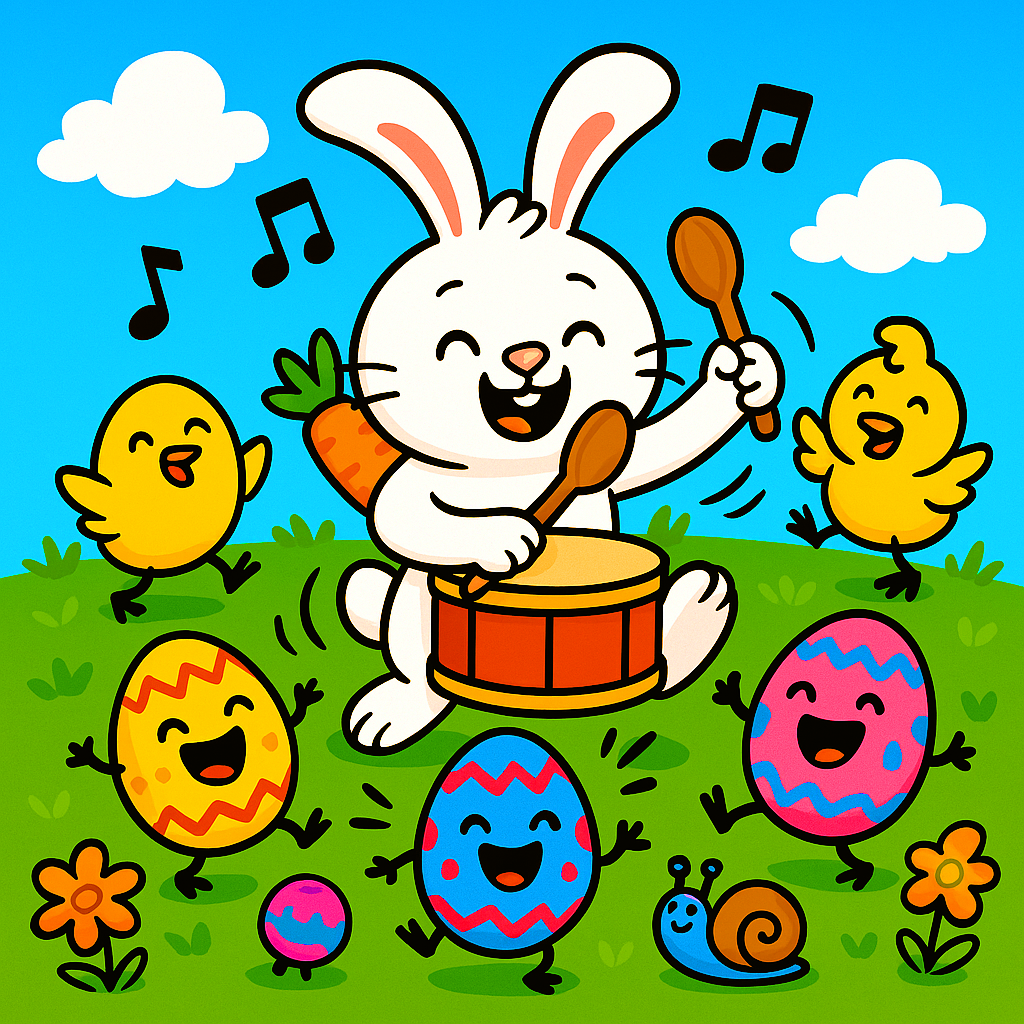 🎵 The Bunny Beat That Made Eggs Jump 🎵 Easter Bunny Toddler Poem Song. By The Magical Music Note on ChurchHouseCollectionStore.com