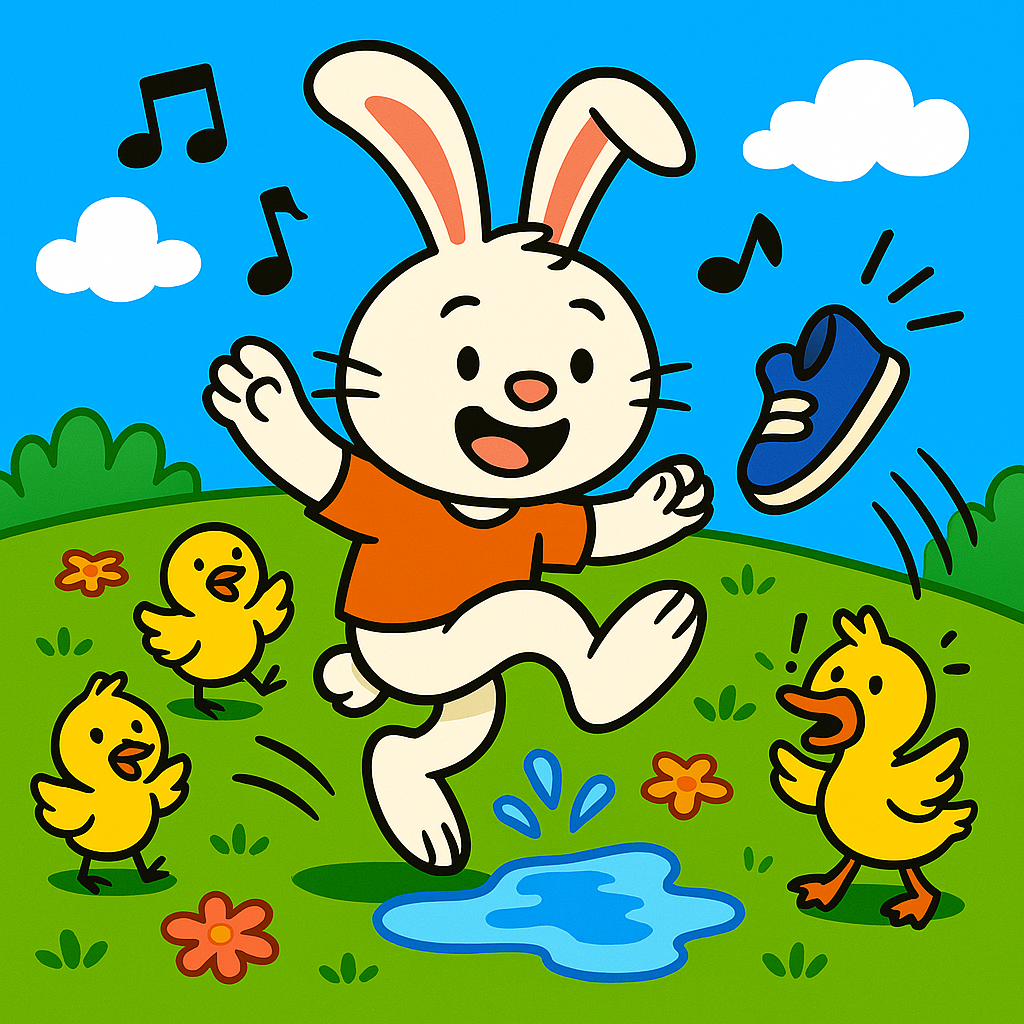 🎵The Bunny Who Hopped Right Out of His Shoe Song for Preschoolers by The Magical Music Note by ChurchHouseCollectionStore.com