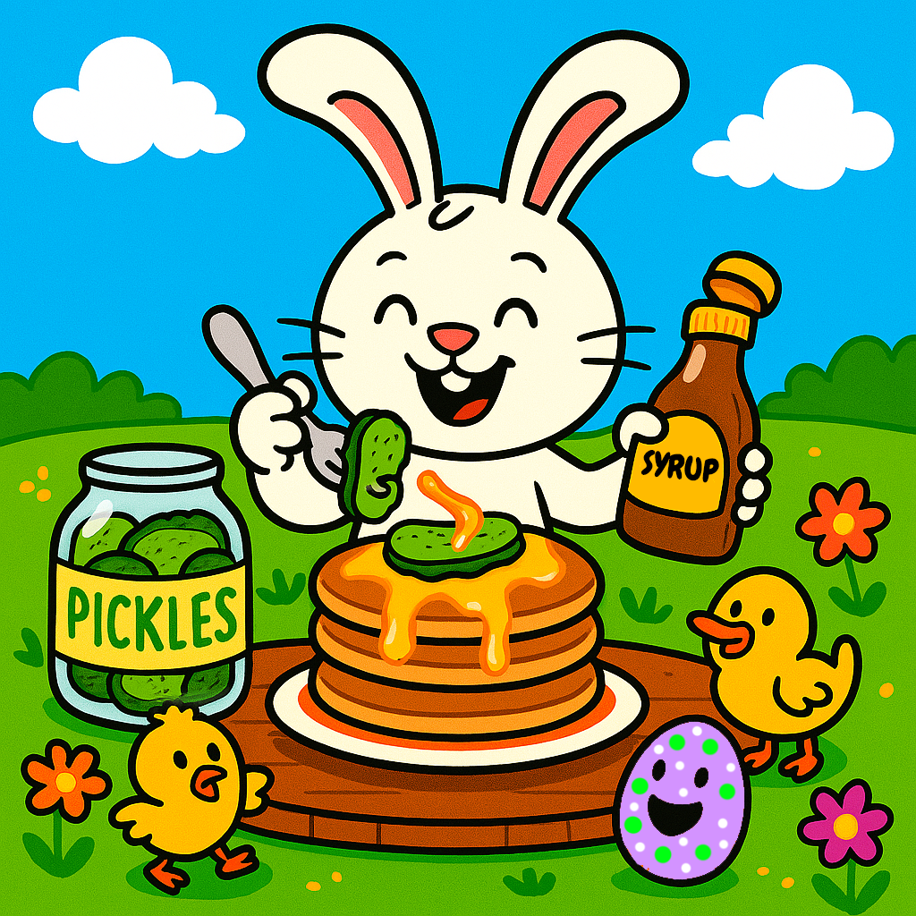 🎵 The Bunny Who Put Pickles on His Pancakes 🎵 Easter Toddler Poem Song by The Magical Music Note on ChurchHouseCollecitonStore.com