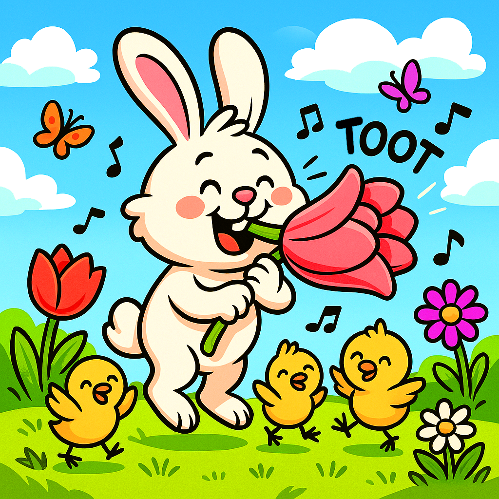🎵 The Bunny Who Tooted Through a Tulip 🎵 (A Toddler Poem Song) By The Magical Music Note. All Rights Reserved. ChurchHouseCollectionStore.com