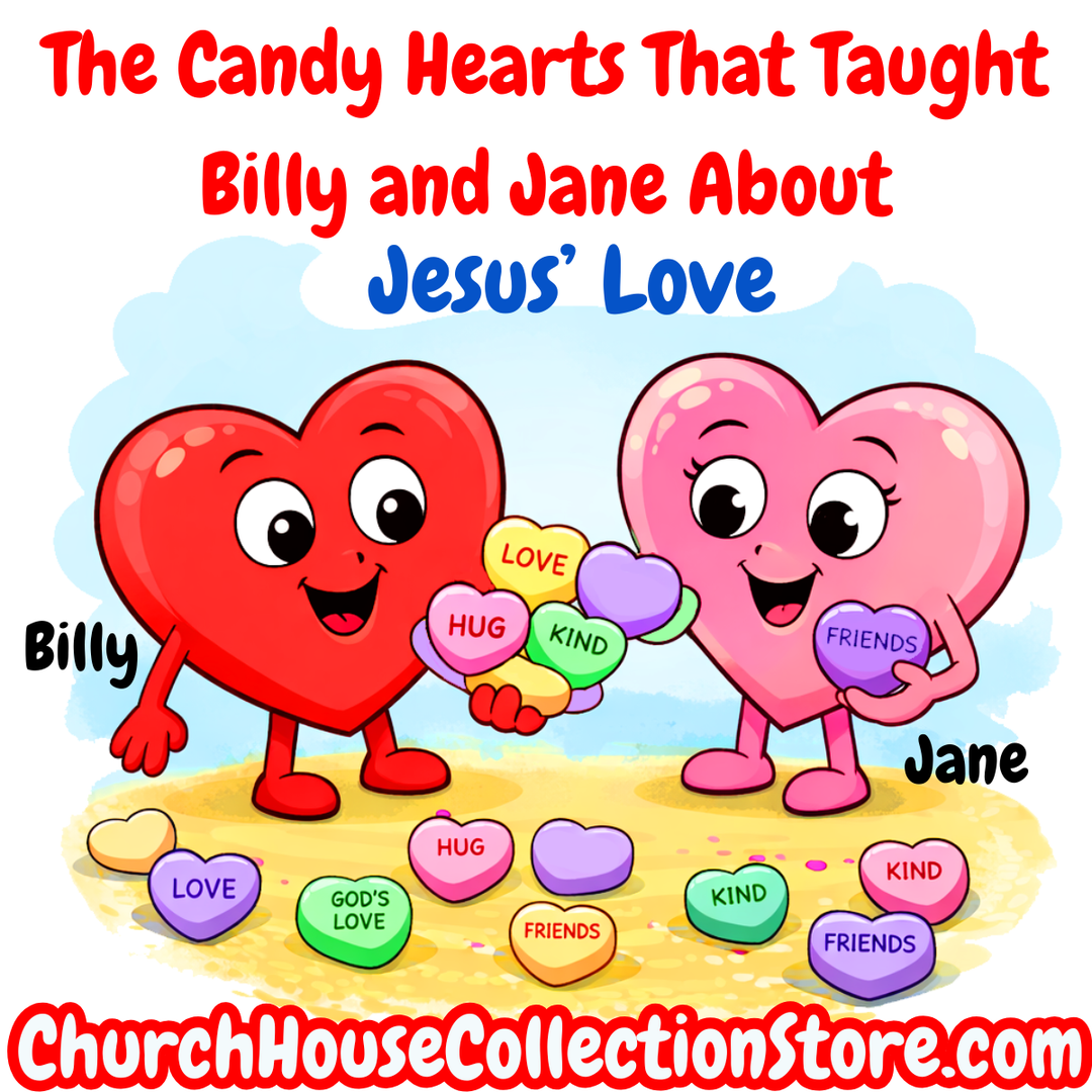 The Candy Hearts That Taught Billy and Jane About Jesus’ Love Preschool Valentine's Day Bible Sunday School Lesson by ChurchHouseCollectionStore.com