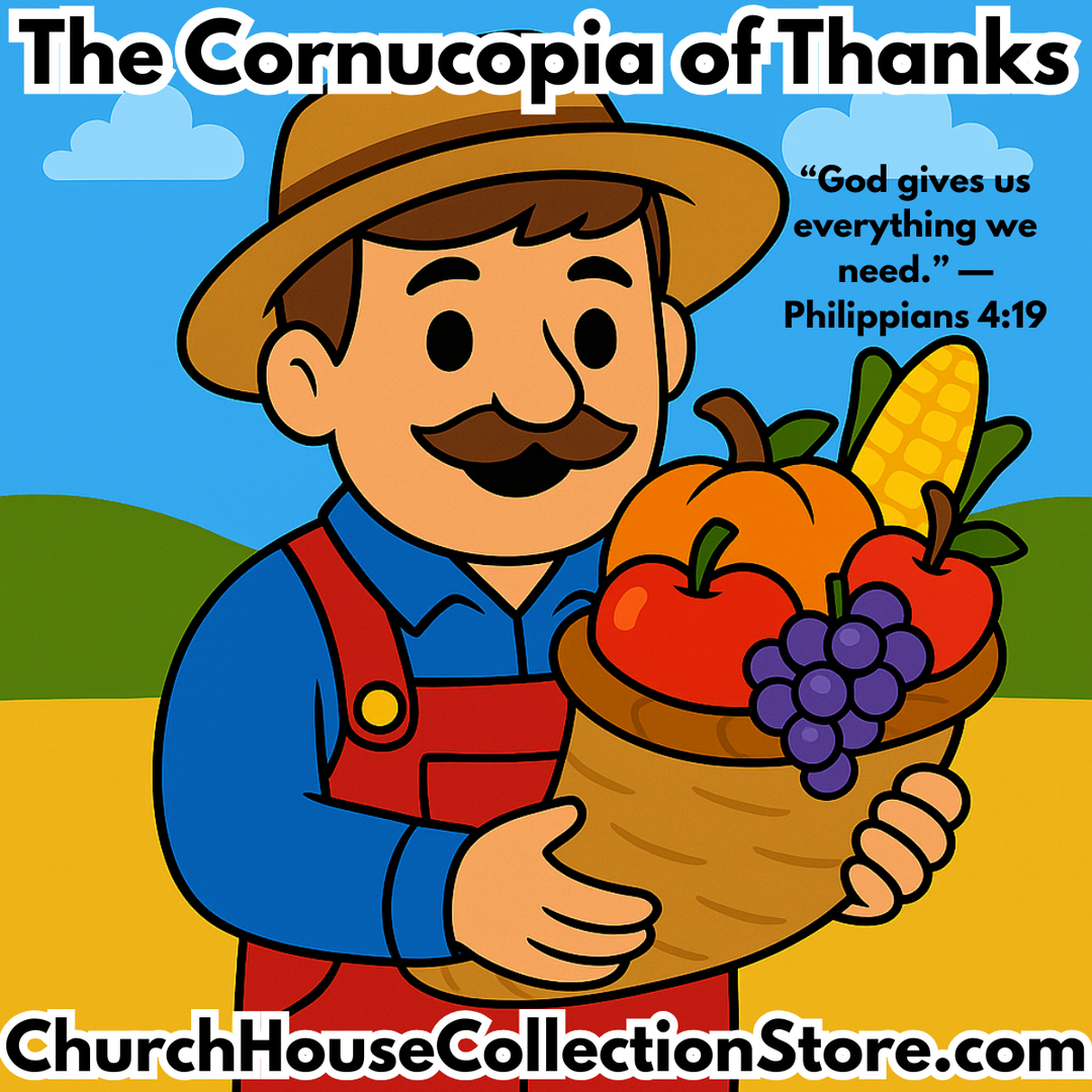 The Cornucopia of Thanks Preschool Bible Lesson by ChurchHouseCollectionStore.com