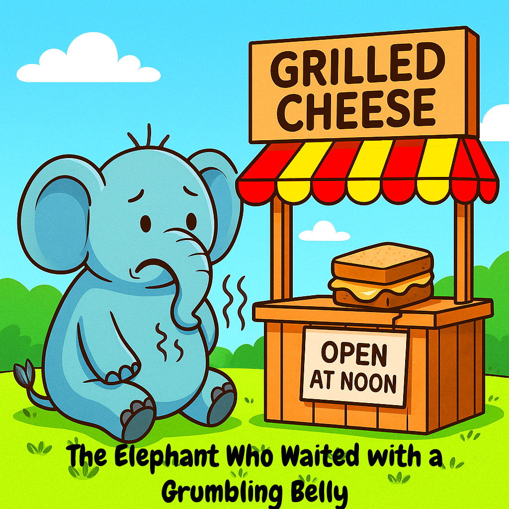 The Elephant Who Waited with a Grumbling Belly Preschool Toddler Bible Lesson. Wait on the Lord.