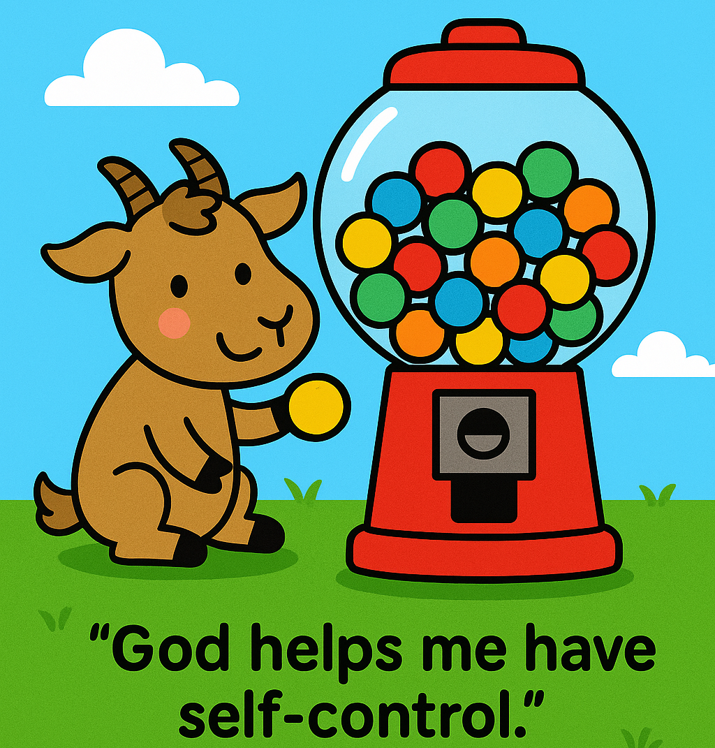 🐐🍬 The Goat Who Got Stuck in a Gumball Machine Bible Lesson