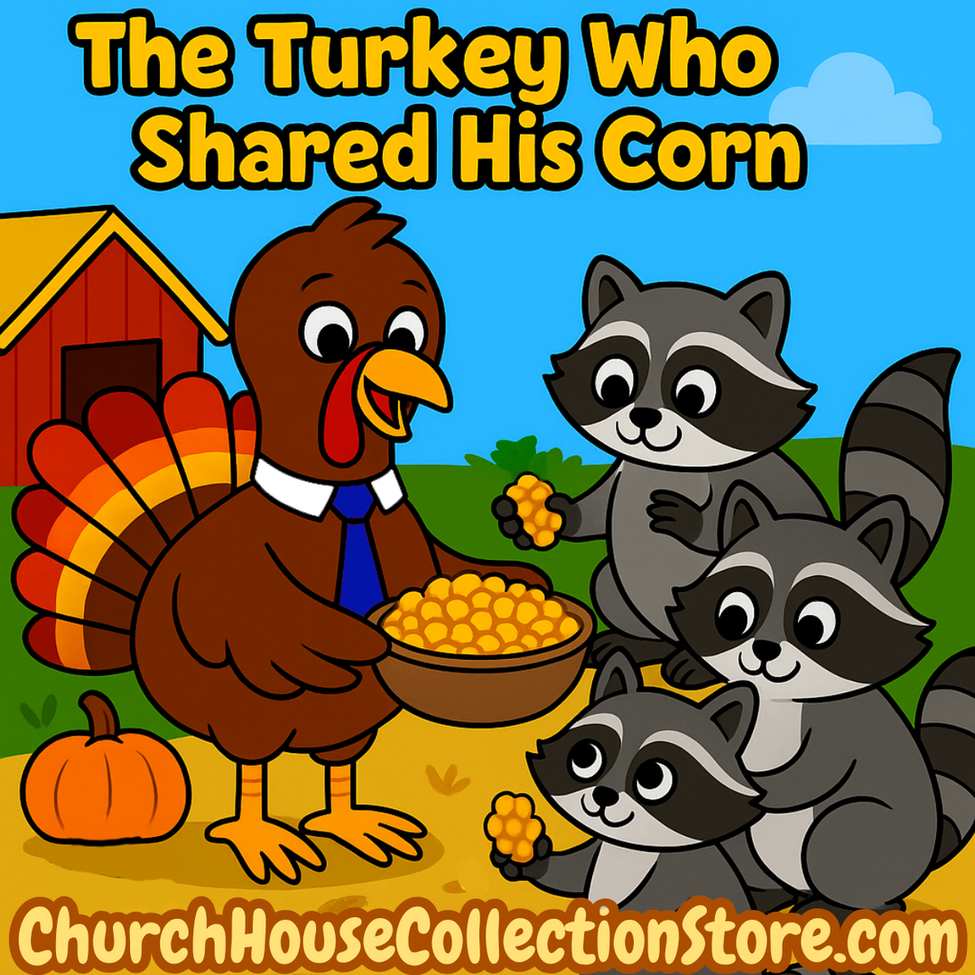 The Turkey Who Shared His Corn Free Preschool Bible Sunday School Lesson for Thanksgiving by ChurchHouseCollectionStore.com