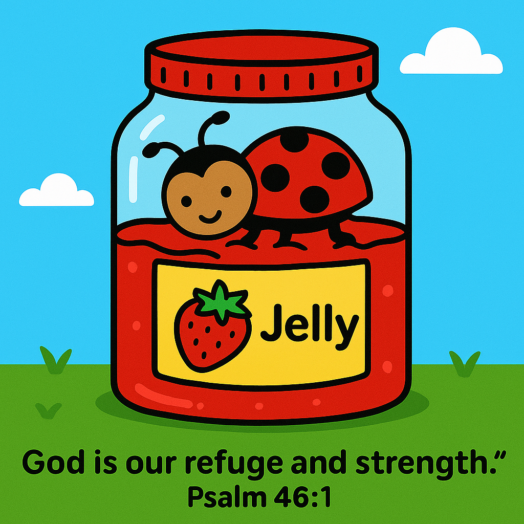 The Ladybug Who Got Stuck in the Jelly Bible Lesson by ChurchHouseCollectionStore.com. Summer Preschool Sunday School Lessons.