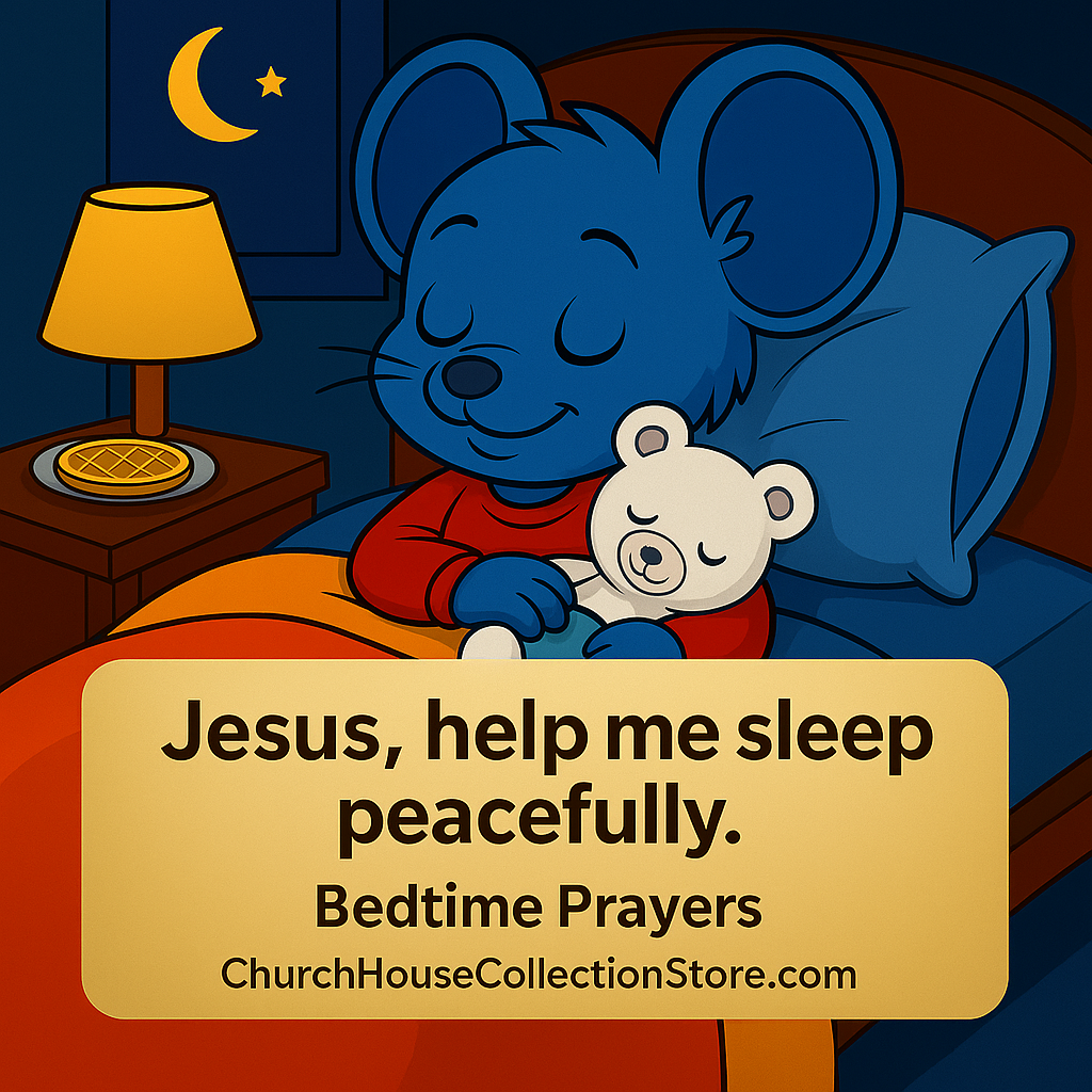 Tim Tom Waffles Bedtime Prayer — “Help Me Sleep Peacefully” by ChurchHouseCollectionStore.com