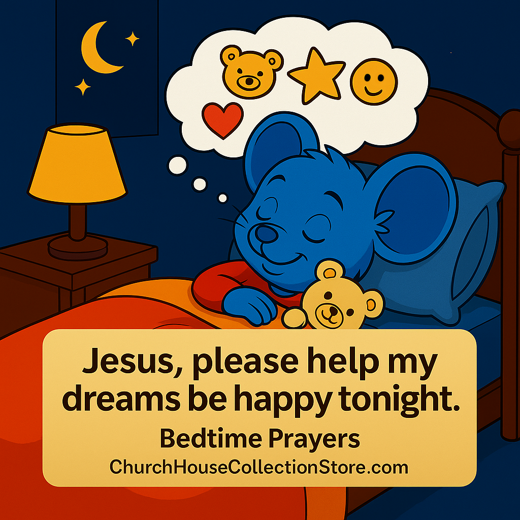 Tim Tom Waffles Bedtime Prayer — “Help My Dreams Be Happy” ChurchHouseCollectionStore.com