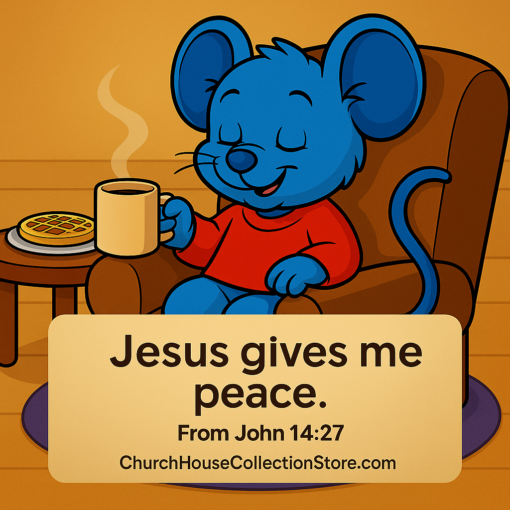 Tim Tom Waffles Devotion — “A Calm Heart With Jesus” ChurchHouseCollectionStore.com