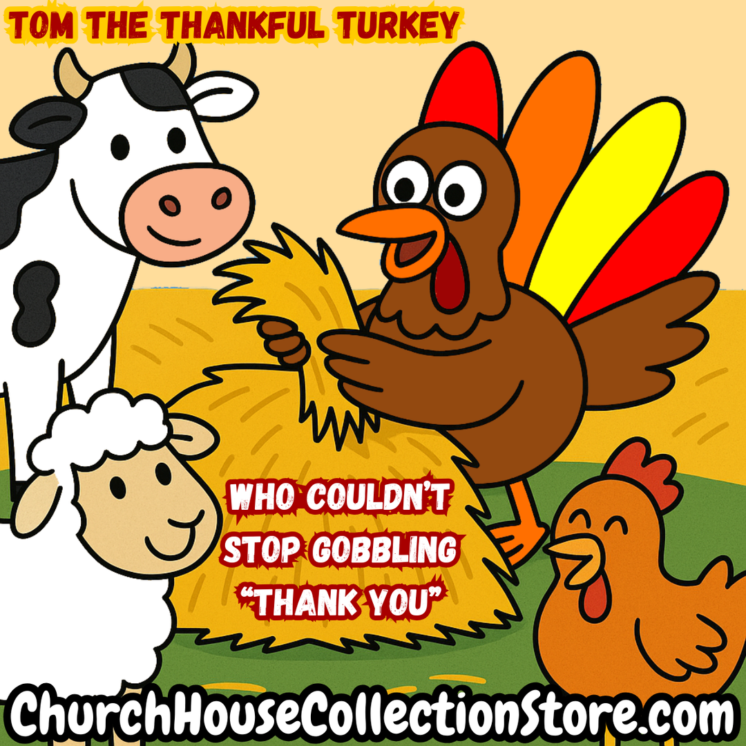 Tom The Thankful Turkey | Thanksgiving Preschool Bible Lesson by ChurchHouseCollecitonStore.com