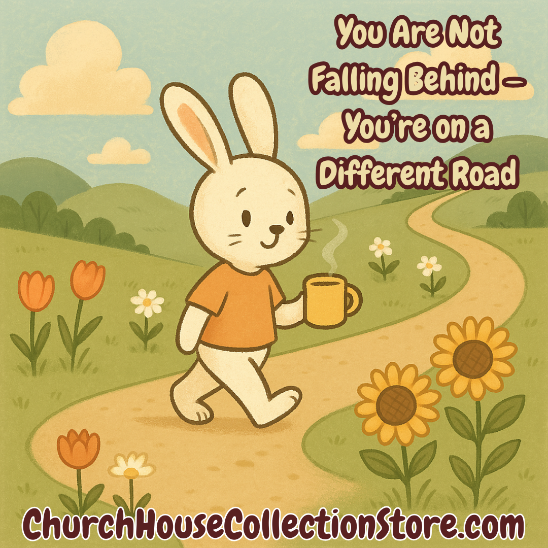 Coffee on the Rabbit Trail | Off Topic, On Purpose Blog Series  Post 36: “You Are Not Falling Behind — You’re on a Different Road”