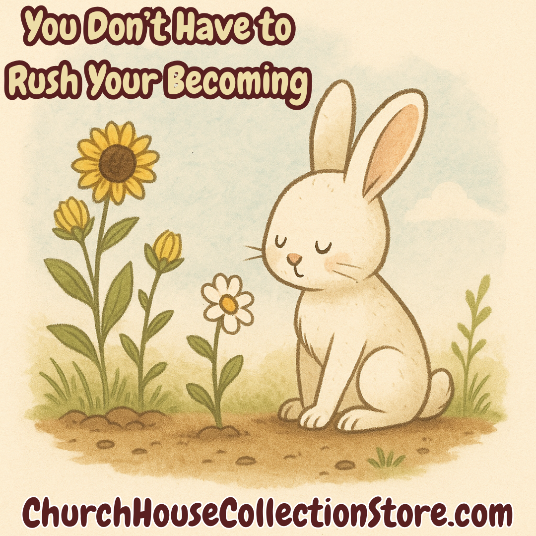  Coffee on the Rabbit Trail | Off Topic, On Purpose Blog Series  Post 29: “You Don’t Have to Rush Your Becoming” 