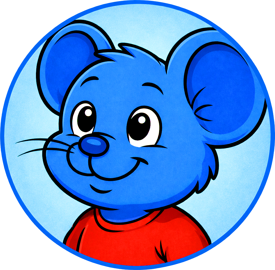 Meet Tim Tom Waffles The Blue Mouse