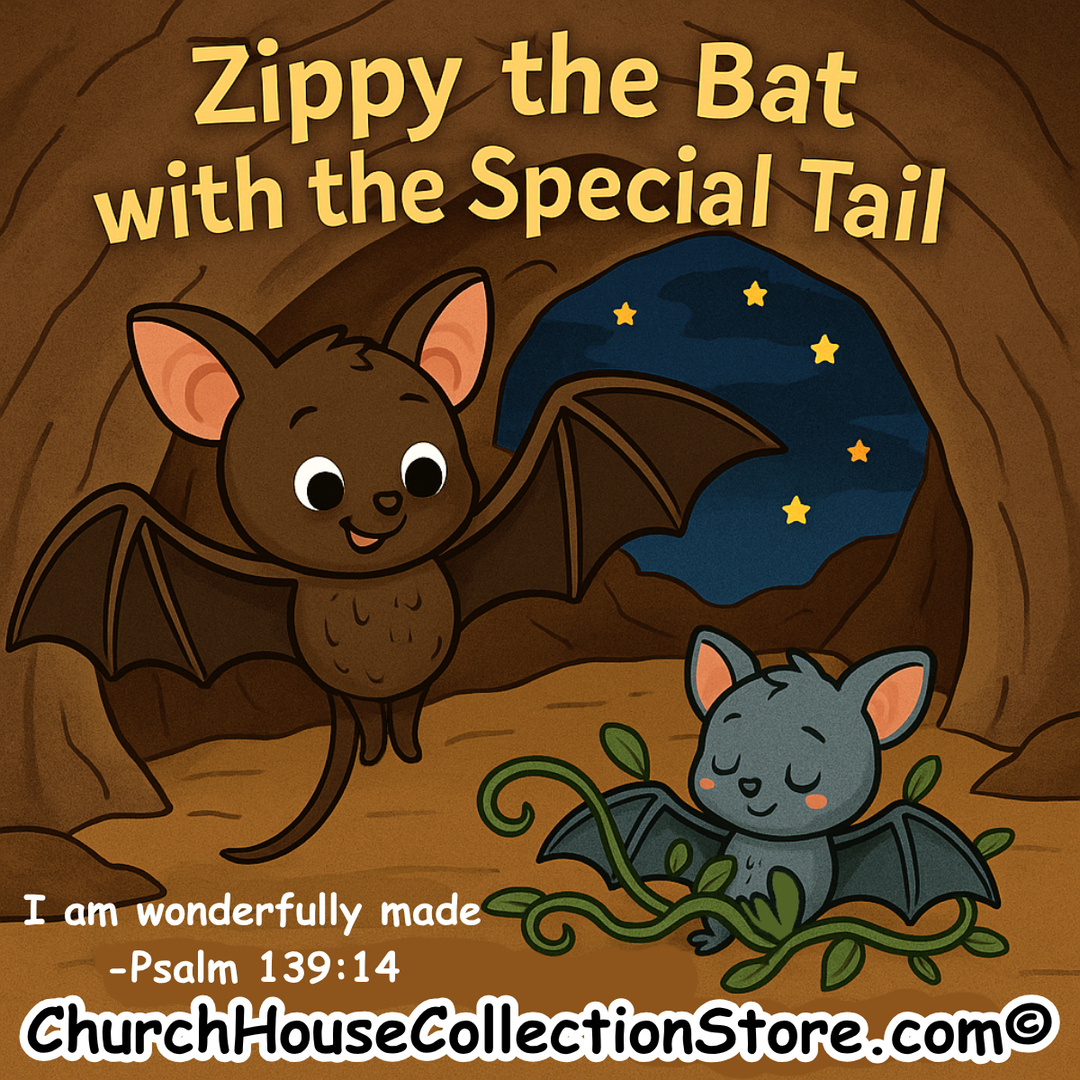 Zippy the Bat with the Special Tail Halloween Preschool Bible Lesson by ChurchHouseCollectionStore.com