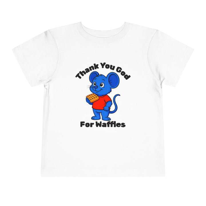 Toddler Short Sleeve Tee | Tim Tom Waffles | Thank You God For Waffles