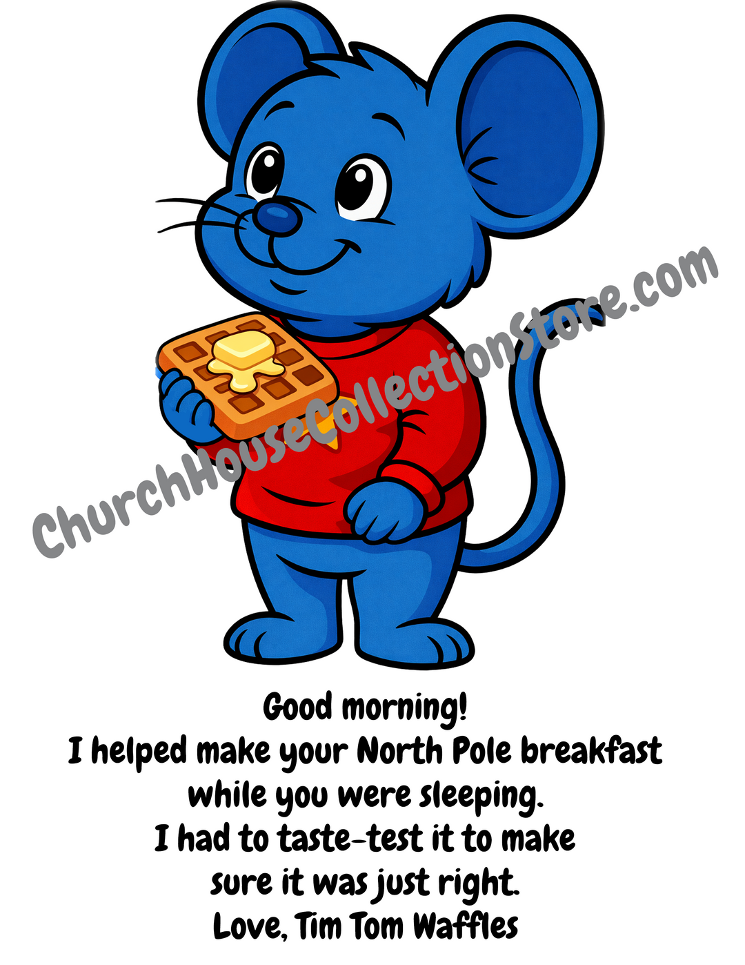 A Note From Tim Tom Waffles – North Pole Breakfast Printable