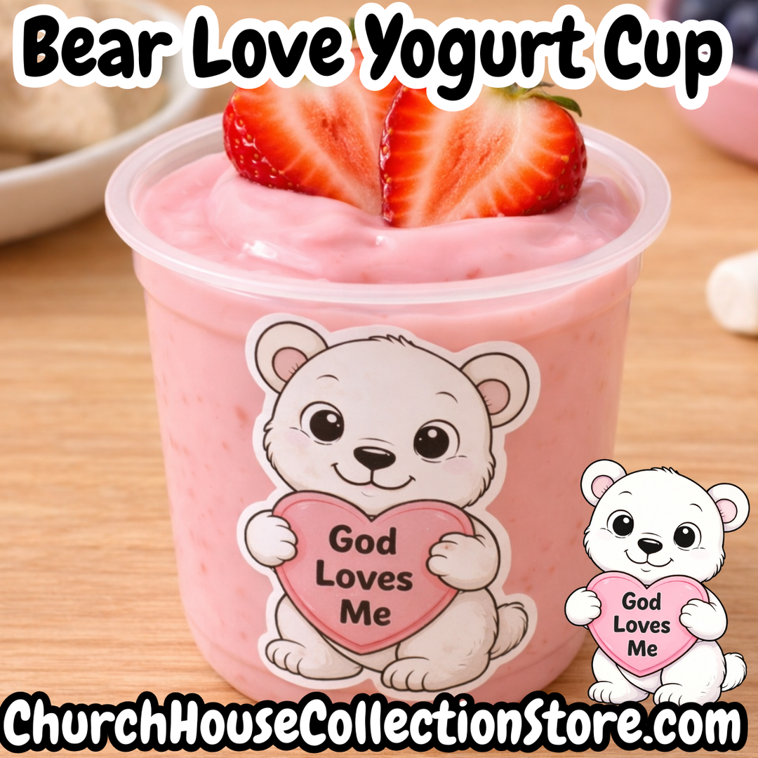 God Loves Me Bear Cutout Sticker Template. This goes with the Winter preschool Bible Sunday School  Lesson.