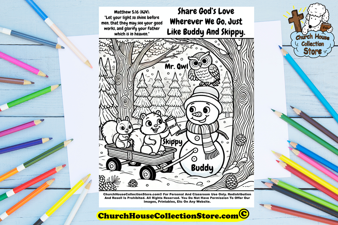 Buddy The Snowman & Skippy's Big Adventure Toddler Sunday School Lesson Plan by ChurchHouseCollectionStore.com