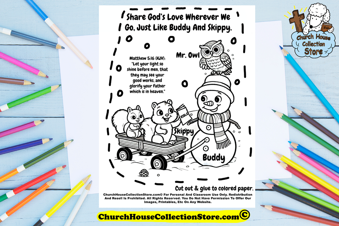 Buddy The Snowman & Skippy's Big Adventure Toddler Sunday School Lesson Plan by ChurchHouseCollectionStore.com