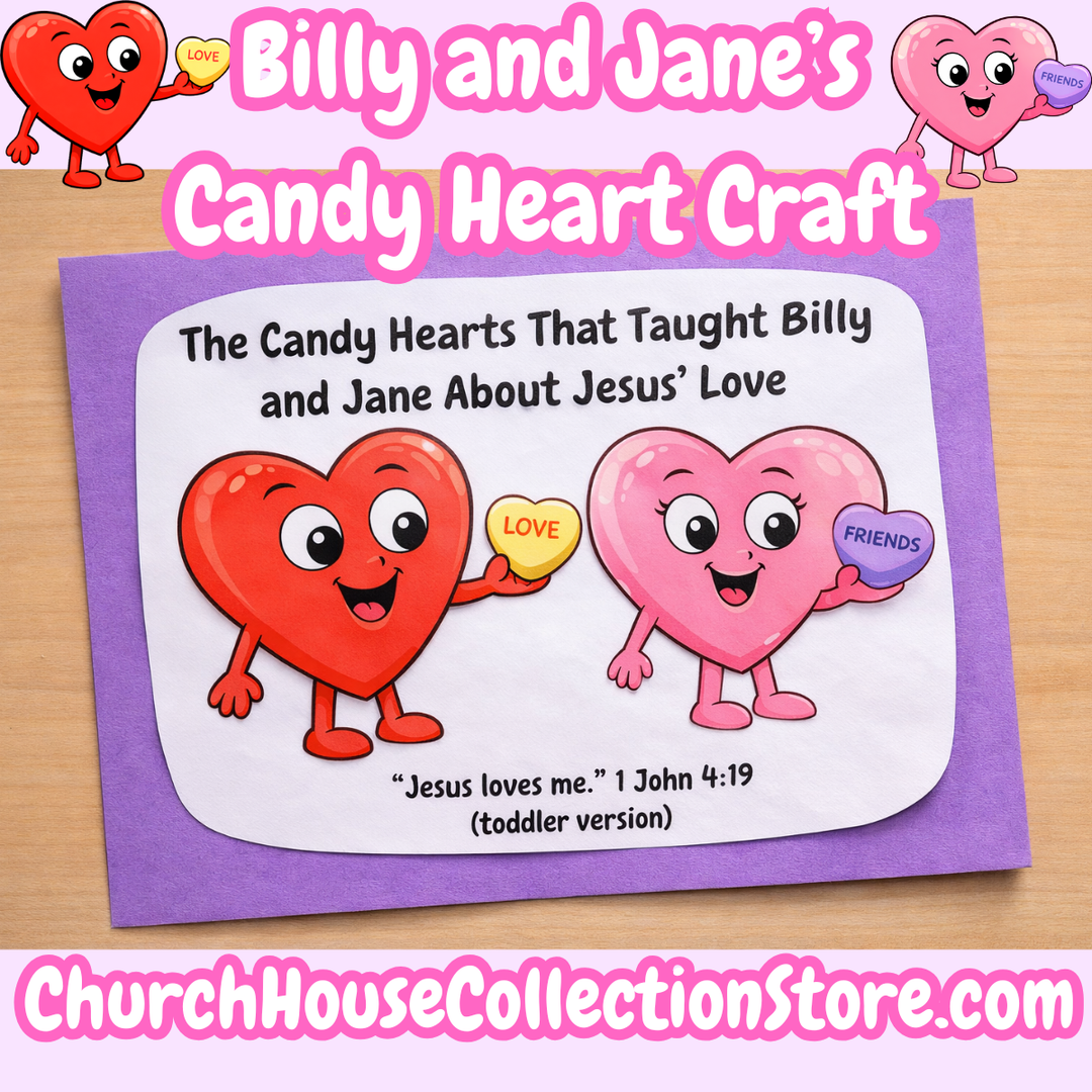 Billy and Jane Valentine Candy Heart Craft