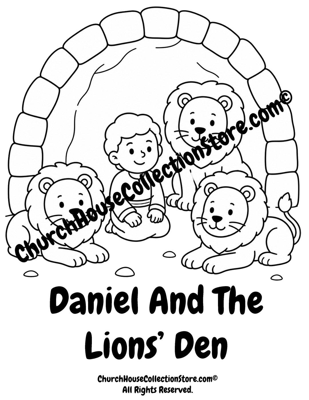 10 Bible Story Coloring Pages Bundle