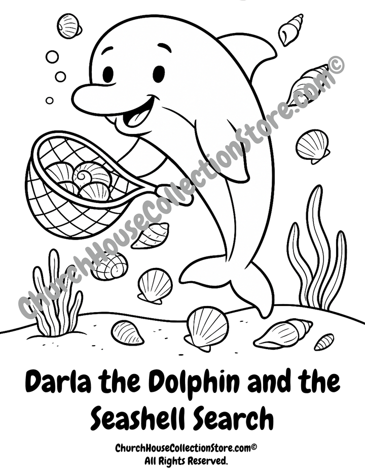 Darla The Dolphin Coloring Page