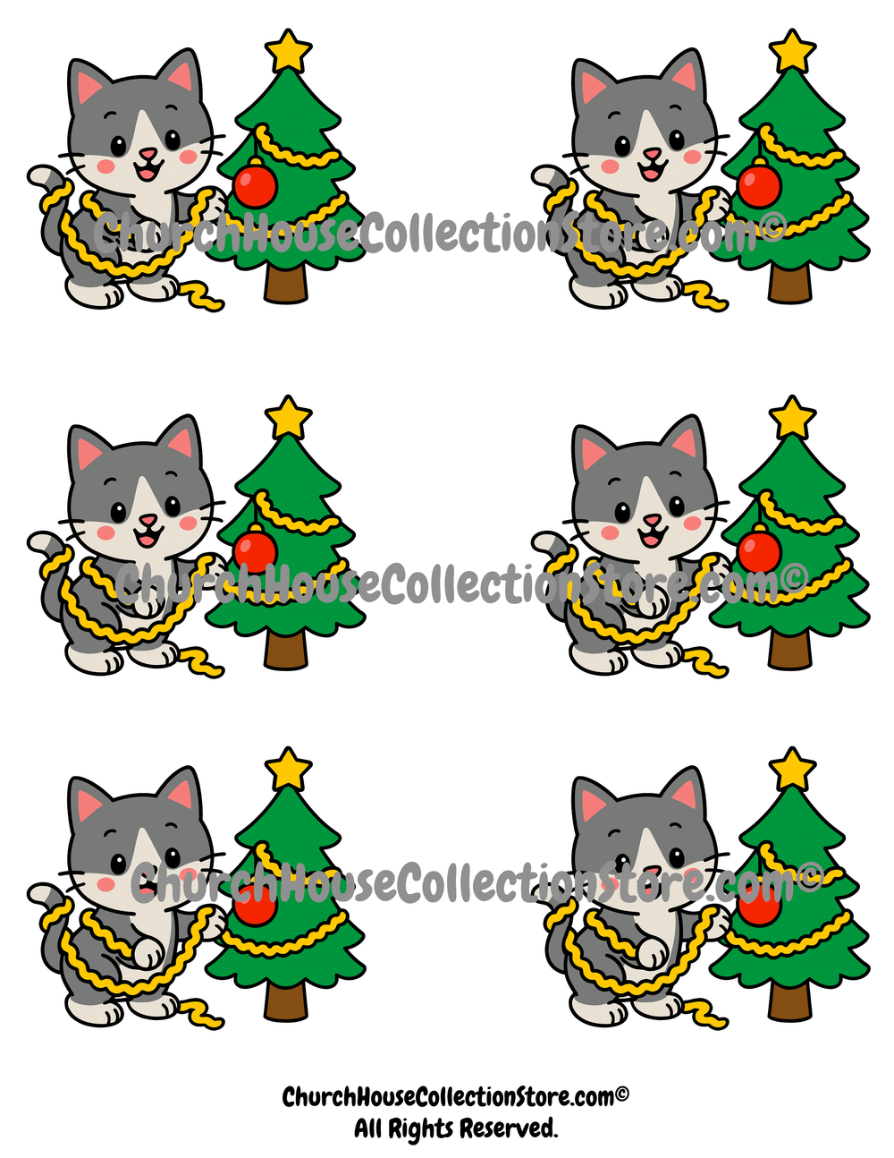 Frosty Paws The Kitten Christmas Bible Snack Topper by ChurchHouseCollectionStore.com