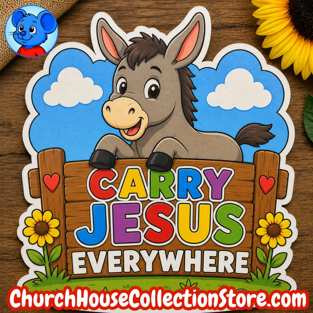 Carry Jesus Everywhere Donkey Craft – Farm Bible Craft for Preschool &amp;amp; Toddlers