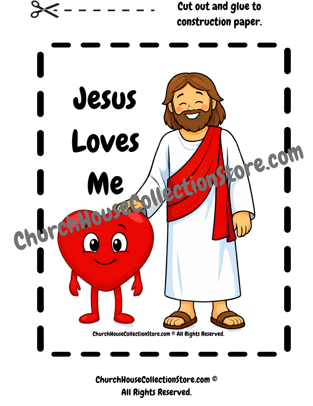 Jesus Loves Me Bible Valentine Bible Craft