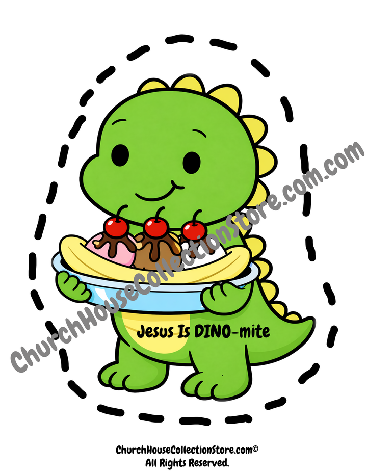 Dino Banana Split Craft